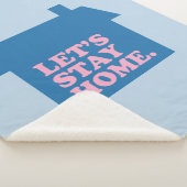 レッツホームブルー シェルパブランケット (3/4)