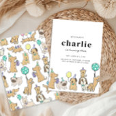 レッツポーティドッグ誕生日招待状 招待状