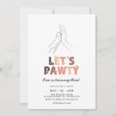 レッツポーティドッグ誕生日 招待状 (正面)