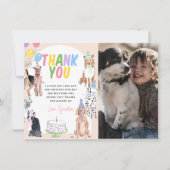 レッツポーティドファースト誕生日サンキューカード 招待状 (正面)