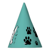 レッツポーティフランスのブルドッグ紙パーティー帽子 パーティーハット (右)