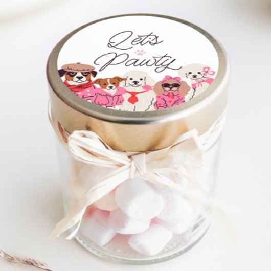 レッツポーティーガールズピンクパピー誕生日 ラウンドシール