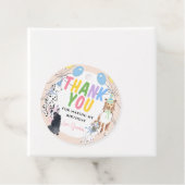 レッツポーティードッグ最初の誕生日パーティーありがとうラベル フェイバータグ (インサイチュ)