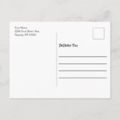 レッツポーティーペットフォト誕生日パーティー ポストカード (裏面)