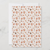 レッツポーティ子犬の水の色の誕生日パーティー 招待状 (裏面)