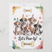 レッツポーティ誕生日招待状 招待状 (裏面)