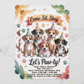 レッツポーティ誕生日招待状 招待状 (正面/裏面)