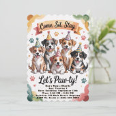 レッツポーティ誕生日招待状 招待状 (スタンド正面)