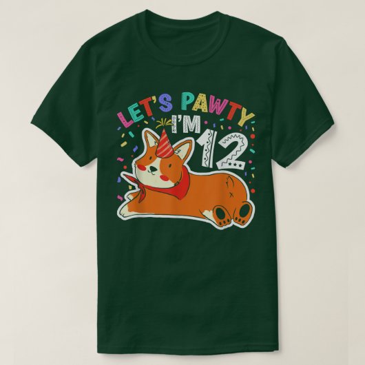 レッツポーティIm 1212th誕生日コージドッグ Tシャツ (デザイン正面)