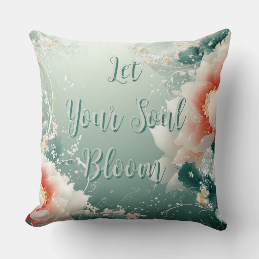 レッツユソウル開花フローラ装飾用クッション クッション (正面)