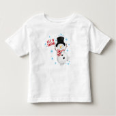 レッツユノー雪だるま幼児Tシャツ トドラーTシャツ (正面)