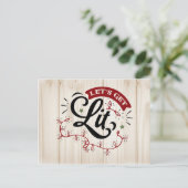 レッツライトクリスマスパーティー招待状 | ポストカード (スタンド正面)