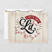 レッツライトクリスマスパーティー招待状 | ポストカード (正面/裏面)