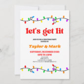 レッツライトクリスマスライトレトロホリデーパーティー 招待状 (正面)