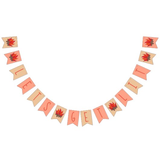 レッツライトドキャンプレバチュラーパーティスタグドキャンプキャンプ バンティングフラッグ (全)