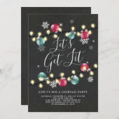 レッツライトホリデーパーティー招待状 招待状 (正面/裏面)