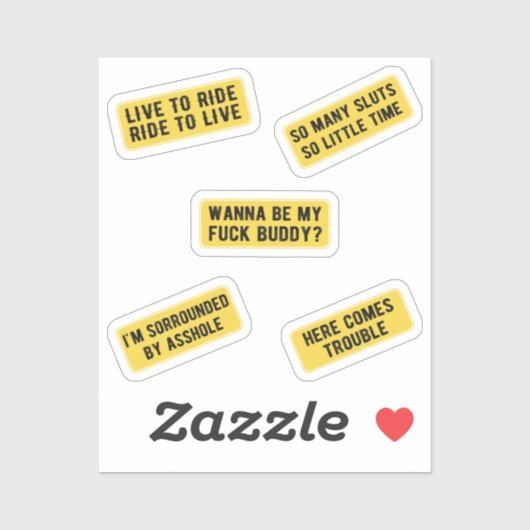 レッツライド（黄色）シール シール (シート)