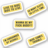 レッツライド（黄色）シール シール (正面)