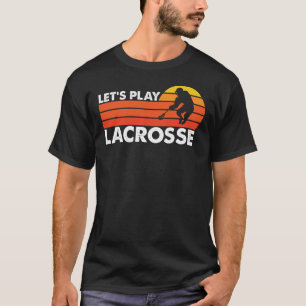 レッツラクロス遊レトロLAXプレーヤー Tシャツ