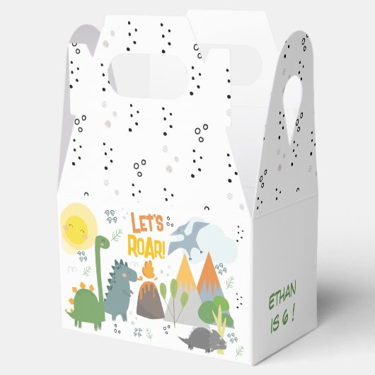 レッツルーディノパーティー子供の誕生日 フェイバーボックス (オープン)