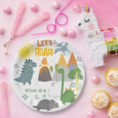 レッツルーディノパーティー子供の誕生日 ペーパープレート (パーティー)