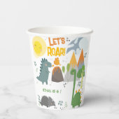 レッツルーディノパーティー子供の誕生日 紙コップ (裏面)