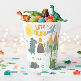 レッツルーディノパーティー子供の誕生日 紙コップ