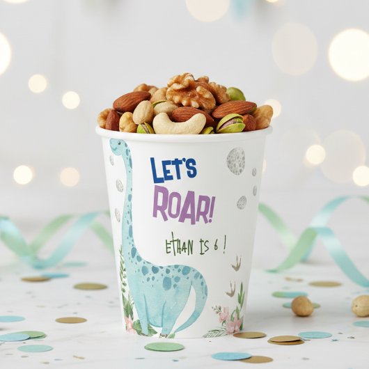 レッツルーディノパーティー子供の誕生日 紙コップ