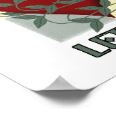 レッツレッツレッツゴッドリカバリースローガン引用文赤いハート ポスター (角)