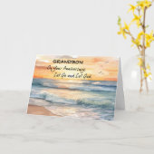 レッツレッツレッツゴリカバリーアニバーサリーサンセット海 カード (黄色い花)