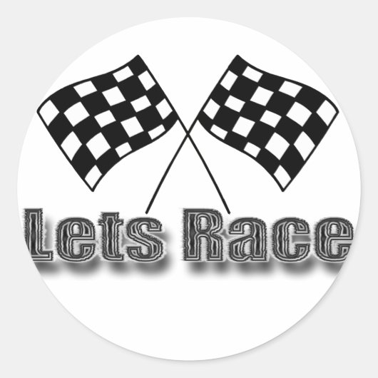 レッツレース ラウンドシール (正面)