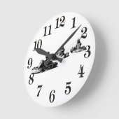 レッツレース！- Go Kart    RacersRound Clock ラウンド壁時計 (傾斜)