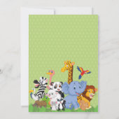 レッツワイルドダブルジョイント誕生日招待状 招待状 (裏面)