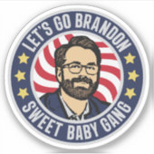 レッツーブブランドン – スウィートベビー集団- SBG4LIFE シール (正面)