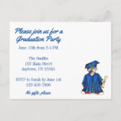 レッツ卒業パ祝ティー招待状 インビテーションポストカード (裏面)