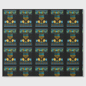 レッツ点灯(ユダヤ教)メノラーハヌカーおもしろいクリスマス醜い ラッピングペーパー (フラット)