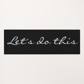 レッツ白黒感動的引用文 ヨガマット (裏面(横))