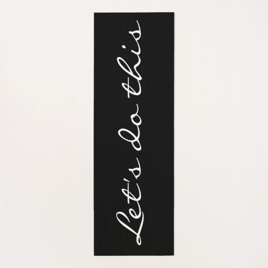 レッツ白黒感動的引用文 ヨガマット (裏面)