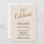 レッツ祝の誕生日招待状 招待状 (正面)