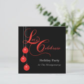 レッツ祝カスタムクリスマスパーティの招待状 招待状 (スタンド正面)
