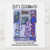 レッツ祝ー ワインラベル (シングルラベル)