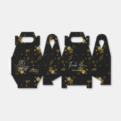 レッツ祝金ゴールド《写真》ぼけ味グラデーション黒誕生日 フェイバーボックス (折り畳みなし)