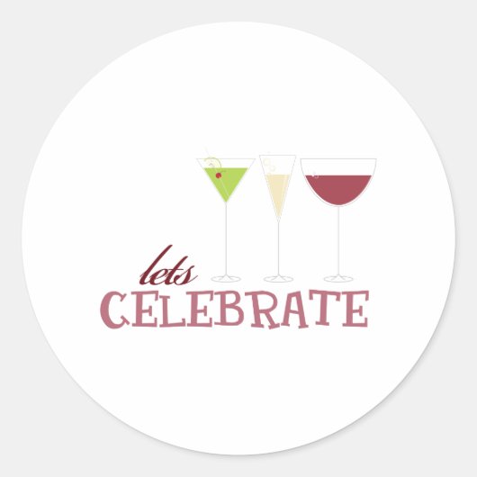 レッツ祝 ラウンドシール (正面)