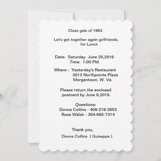 レッツ祝 招待状 (裏面)