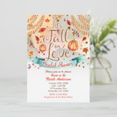 レッツ秋インラブオータムカボチャブライダルシャワー 招待状 (スタンド正面)