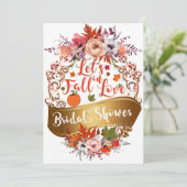 レッツ秋インラブオータムフローラブライダルシャワー 招待状 (スタンド正面)