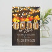 レッツ秋インラブ紅葉&ライトブライダル 招待状 (スタンド正面)