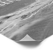 レッツ走引用文遠くにポスタービーチ写真 ポスター (角)