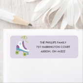 レッツ転が住所 シール- Violet ラベル (インサイチュ)