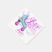 レッツ転が |ローラースケートで滑る誕生日パーティー スタンダードカクテルナプキン (角)